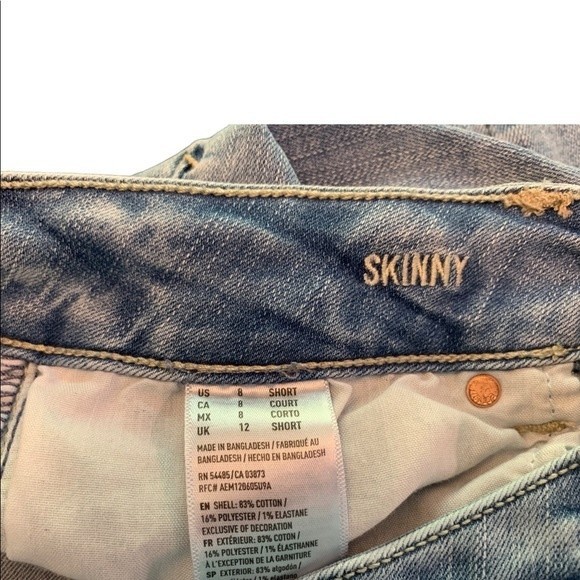 American Eagle Jeans Skinny Super Stretch 8 Short - Picture 5 of 8